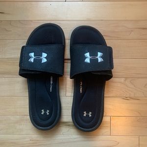 Black Under Armour Slides W size 11